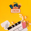Popcorn And Cinema Mock-Up Psd