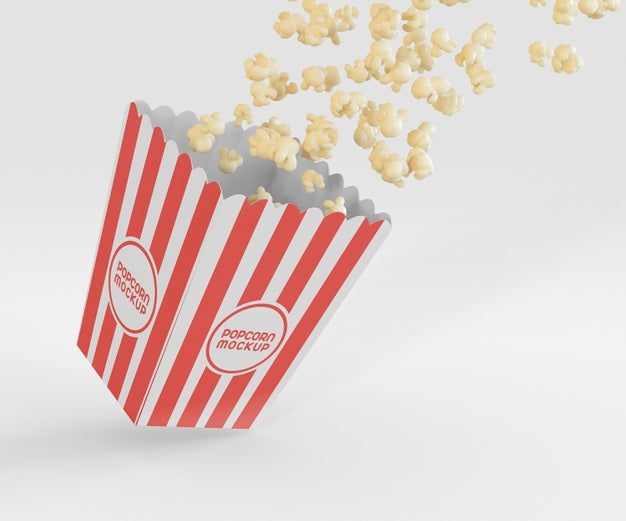 Popcorn Box Mockup Psd