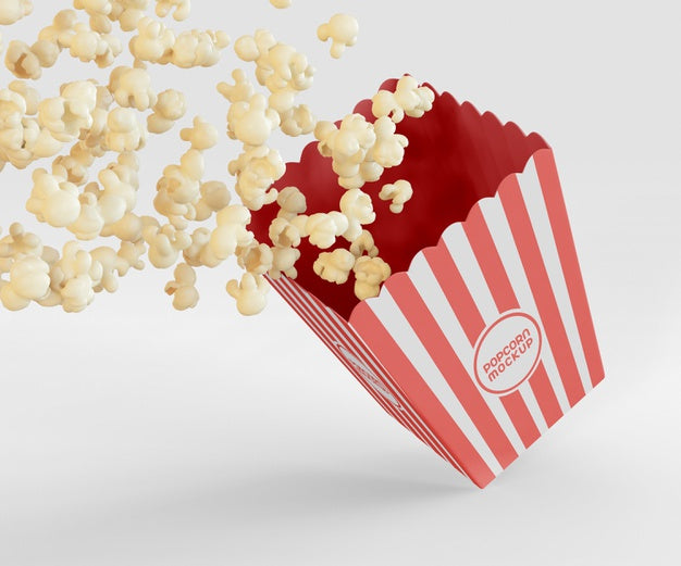 Popcorn Box Mockup Psd