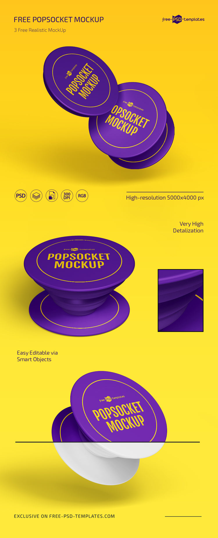 Popsocket Mockup Set