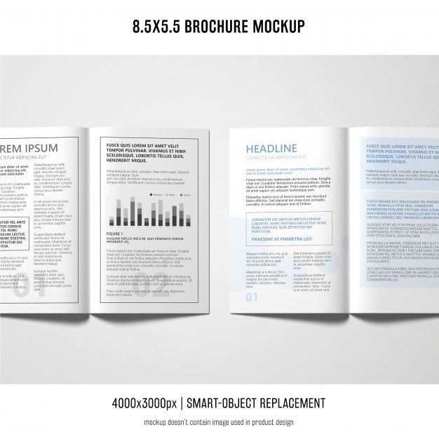 Portrait Brochure Mockup Psd