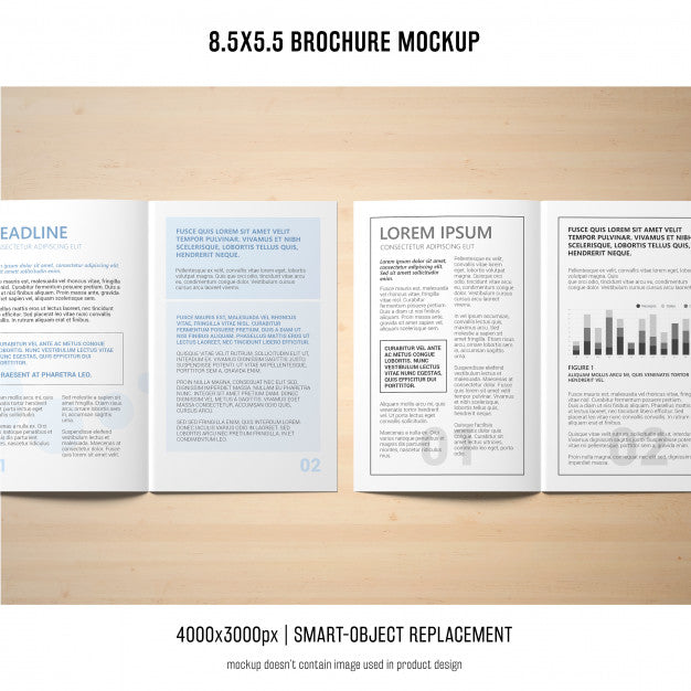 Portrait Brochure Mockup Psd