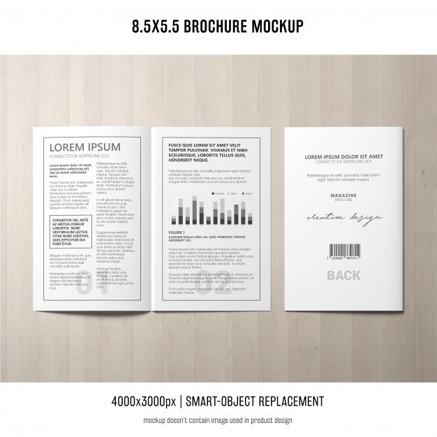 Portrait Brochure Mockup Psd