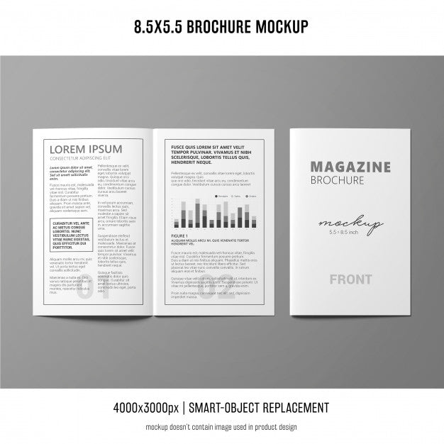 Portrait Brochure Mockup Psd