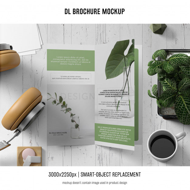 Portrait Dl Brochure Mockup Psd