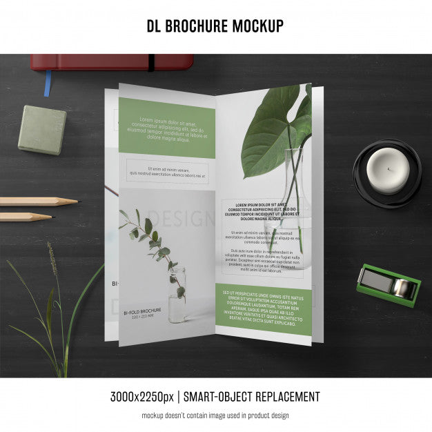 Portrait Dl Brochure Mockup Psd