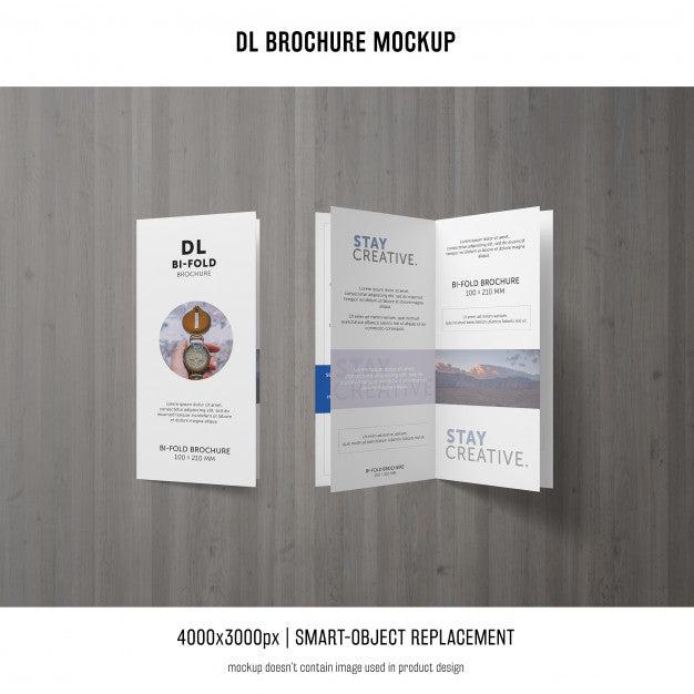 Portrait Dl Brochure Mockup Psd