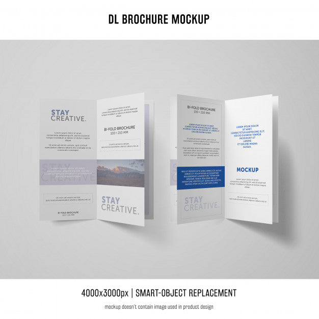 Portrait Dl Brochure Mockup Psd