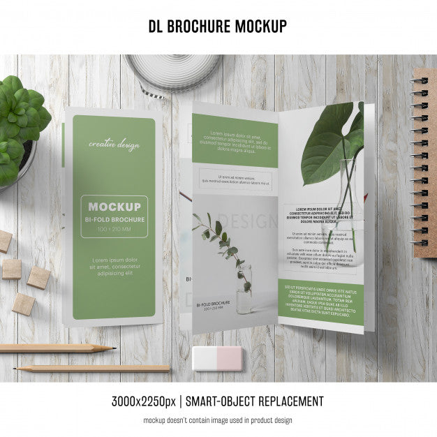 Portrait Dl Brochure Mockup Psd