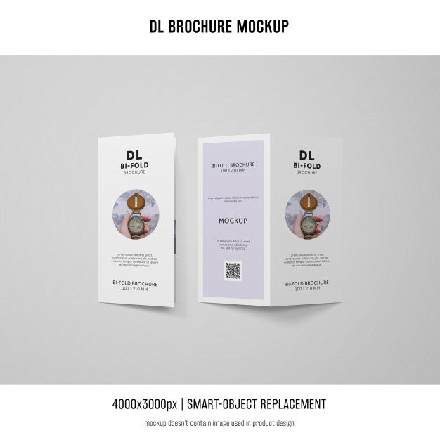 Portrait Dl Brochure Mockup Psd