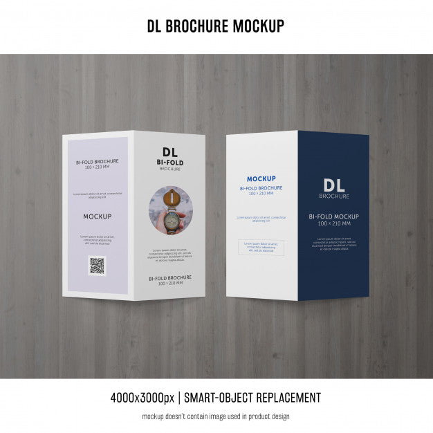 Portrait Dl Brochure Mockup Psd