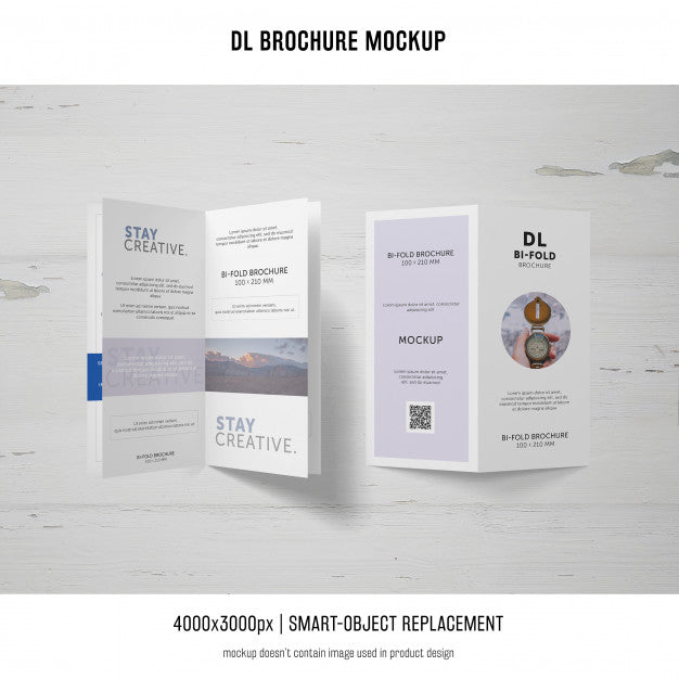 Portrait Dl Brochure Mockup Psd