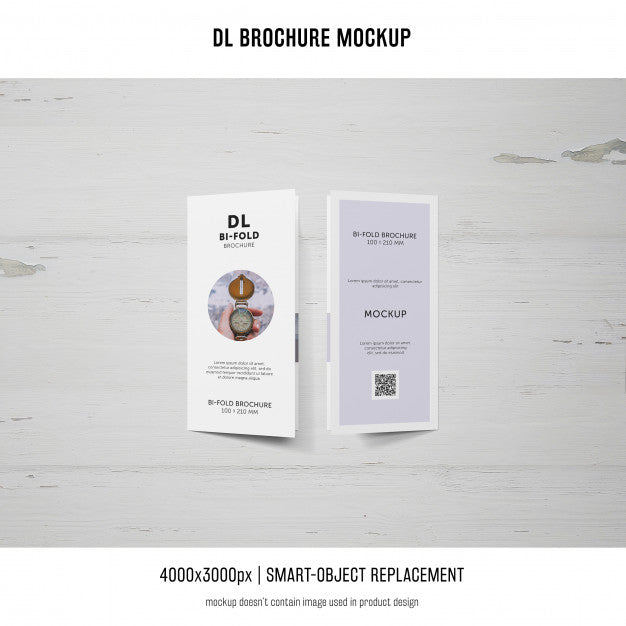 Portrait Dl Brochure Mockup Psd