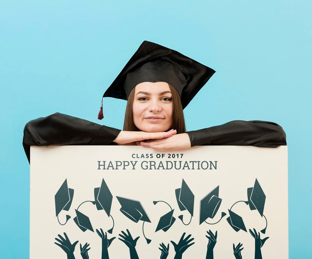 Portrait Of Positive Student Posing Psd