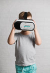 Portrait Of Young Boy Trying Virtual Reality Psd