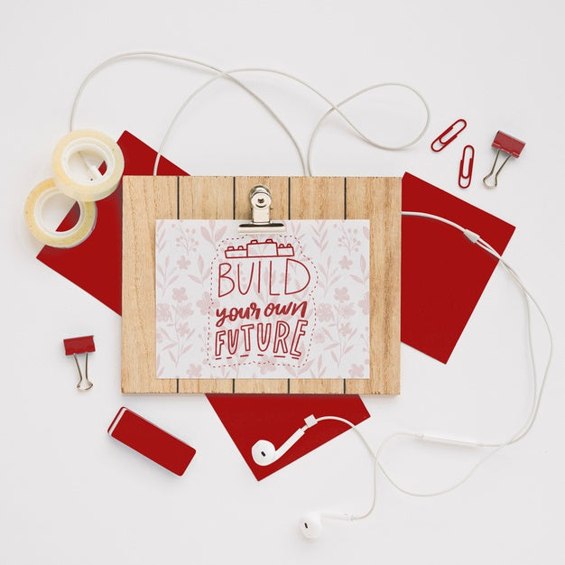 Positive Message On Wooden Board Psd