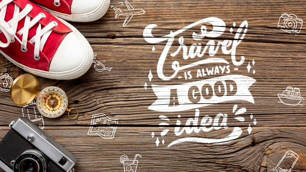 Positive Message To Inspire Travel Psd