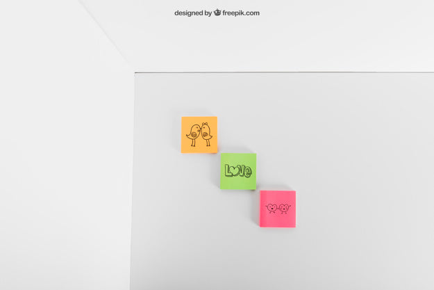 Post Its Mockup Psd