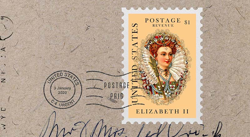 Postage Stamp Mockup Psd