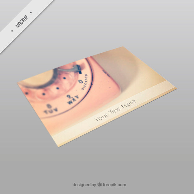 Postcard With A Cute Picture Of Antique Phone Psd