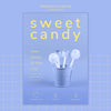 Poster Concept For Candy Shop Template Psd