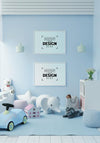 Poster Frame In Children'S Bedroom Mockup Psd