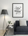 Poster Frame In Living Room Mock Up Psd