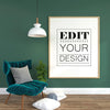 Poster Frame In Living Room Mock Up Psd