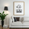 Poster Frame In Living Room Mock Up Psd