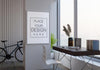 Poster Frame In Living Room Mockup Psd