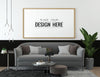 Poster Frame In Living Room Mockup Psd