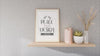 Poster Frame In Living Room Mockup Psd