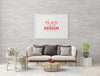 Poster Frame In Living Room Mockup Psd