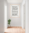 Poster Frame In Living Room Mockup Psd