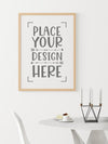 Poster Frame In Living Room Mockup Psd