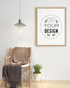 Poster Frame In Living Room Mockup Psd