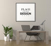 Poster Frame In Living Room Mockup Psd