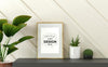 Poster Frame In Living Room Mockup Psd