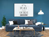 Poster Frame In Living Room Mockup Psd