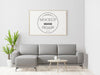 Poster Frame In Living Room Mockup Psd