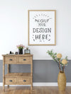 Poster Frame In Living Room Mockup Psd