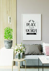 Poster Frame In Living Room Mockup Psd