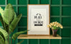 Poster Frame In Living Room Mockup Psd