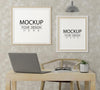 Poster Frame In Living Room Mockup Psd