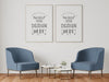 Poster Frame In Living Room Mockup Psd