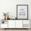 Poster Frame In Living Room Mockup Psd