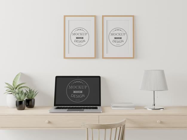 Poster Frame In Living Room Mockup Psd
