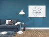 Poster Frame In Living Room Mockup Psd