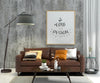 Poster Frame In Living Room Mockup Psd