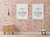 Poster Frame In Living Room Mockup Psd